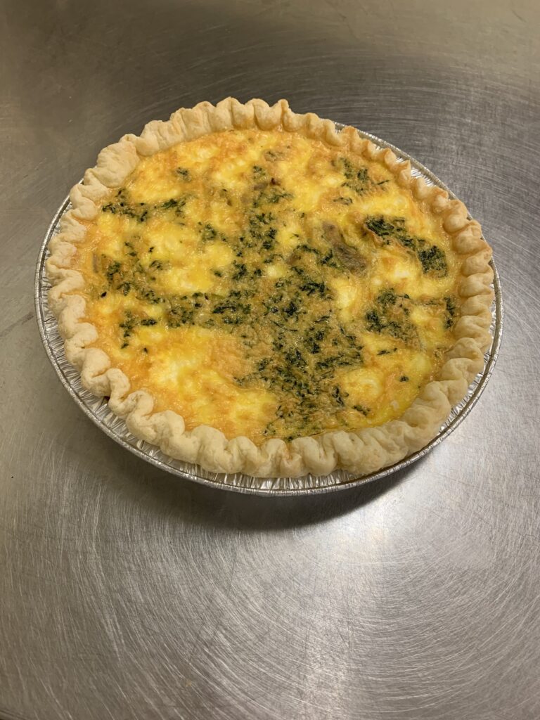Spinach and Goat Cheese Quiche